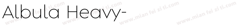 Albula Heavy字体转换